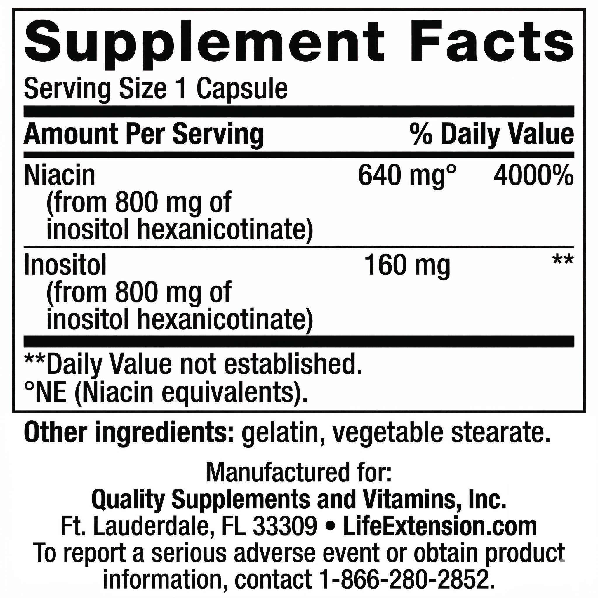 [Información Nutricional NIACIN]