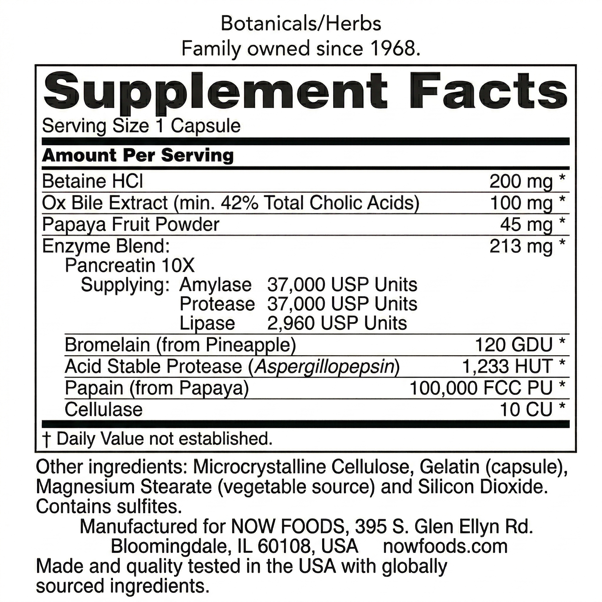 [Información Nutricional SUPER ENZIMAS]