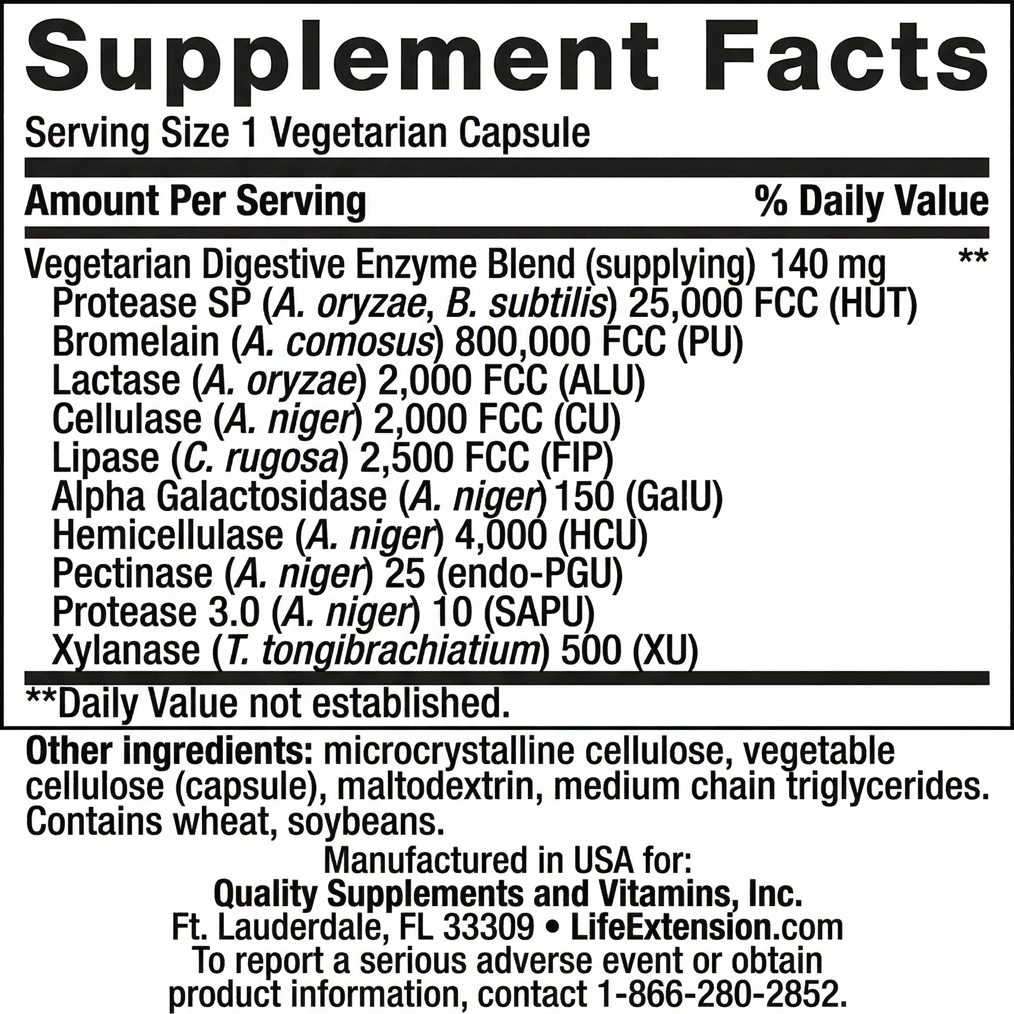 [Información Nutricional SUPER ENZIMAS]